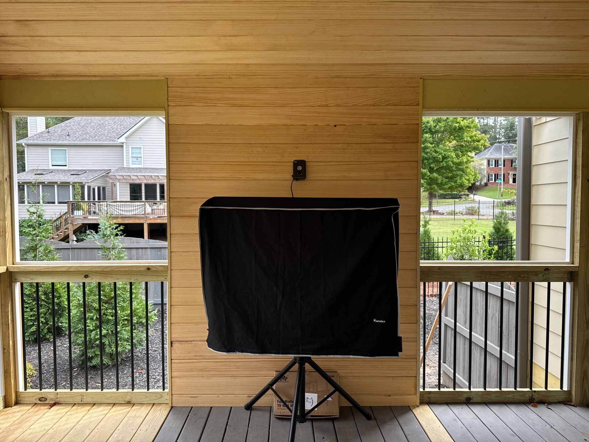 Custom Multi-Level Composite Deck and Screened-In Porch in Marietta by Swift Home Renovations