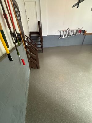 Travertine Polyurea Garage Floor Coating in Randolph, New Jersey