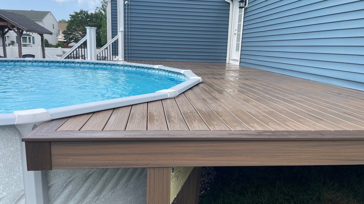 New Pool Deck in South Plainfield, New Jersey by deck guardian