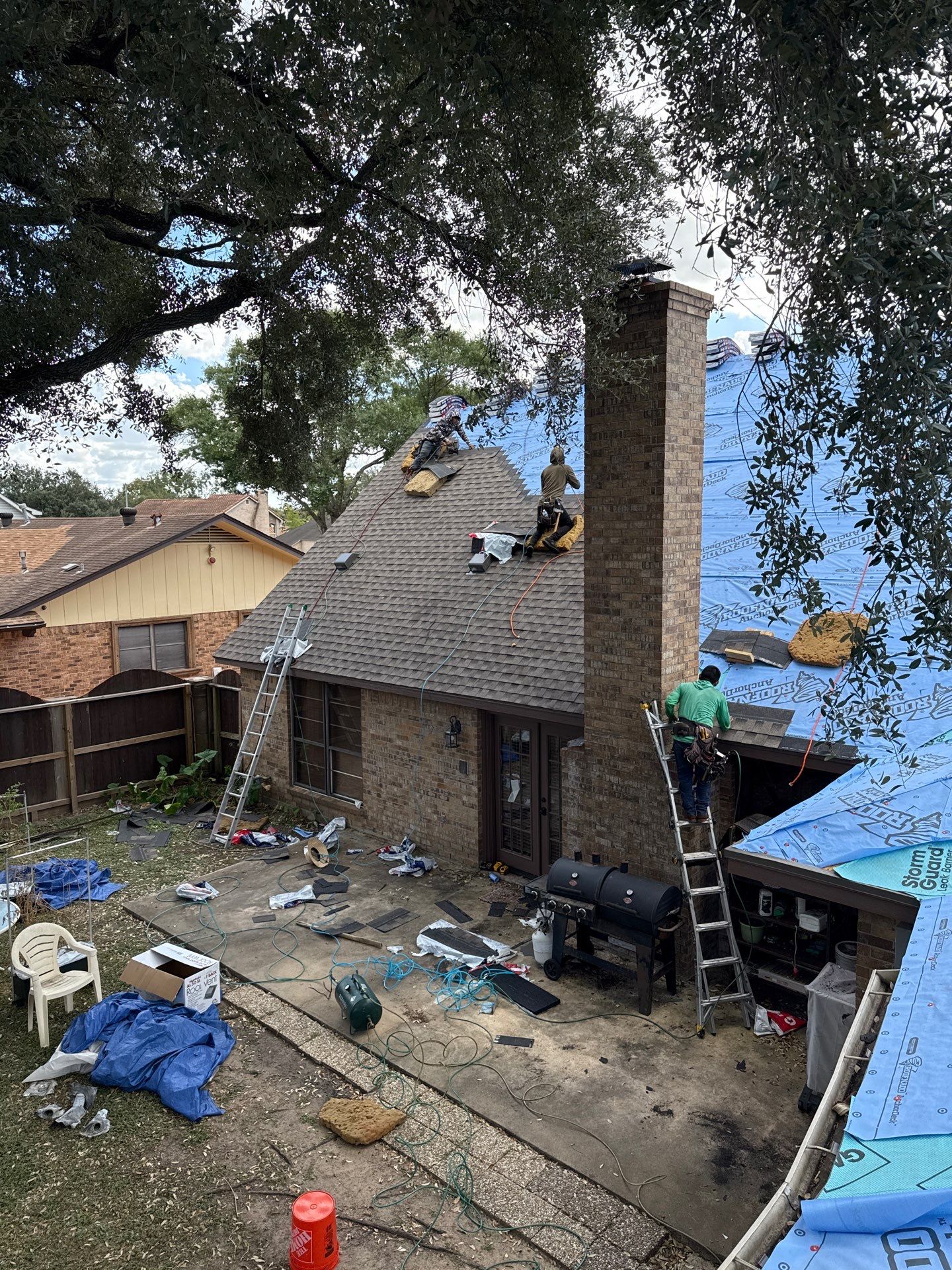 Residential Roof Replacement using GAF HDZ - Weathered Wood by Elite Roofing LLC