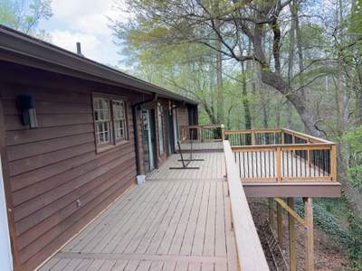 Atlanta, GA Front Porch Deck Rebuild using Timbertech and Pressure Treated Pine