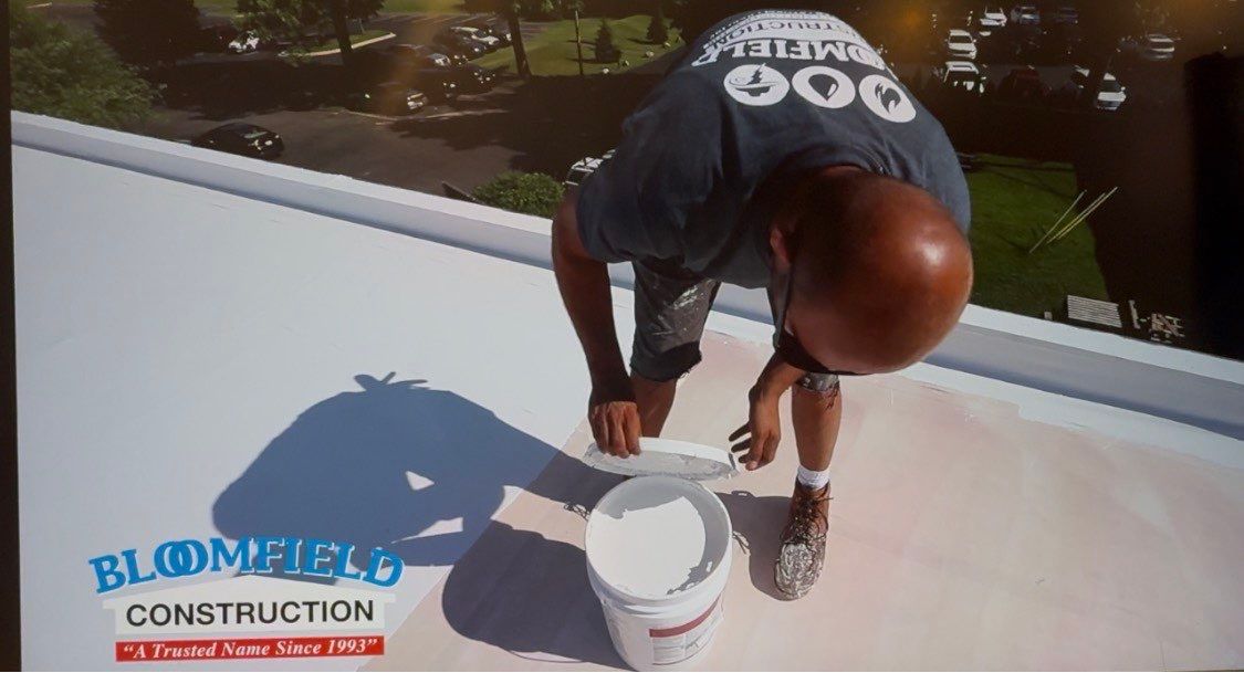 Roof Restoration/Coating at Edgewood Country Club by Bloomfield Construction & Restoration