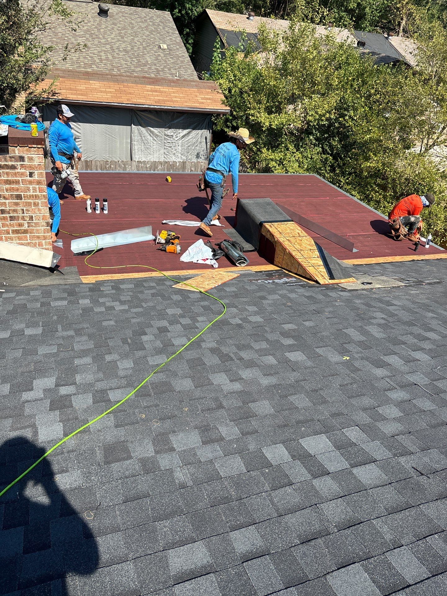 Residential Roofing Installation using Owen's Corning Duration (Lifetime) Shingles by Roof Repair Company