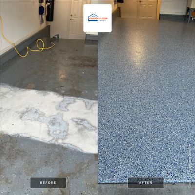 Garage Floor Coating using Steamboat