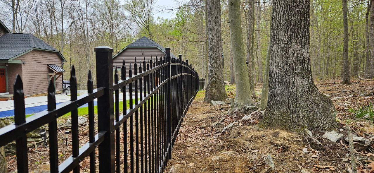 Black Aluminum 3 Rail by Kingdom Fence & Supply