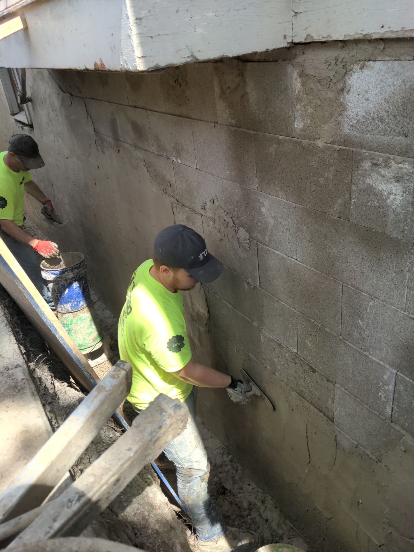 Basement Wall Rebuild with Exterior Waterproofing by Toledo Basement Repair