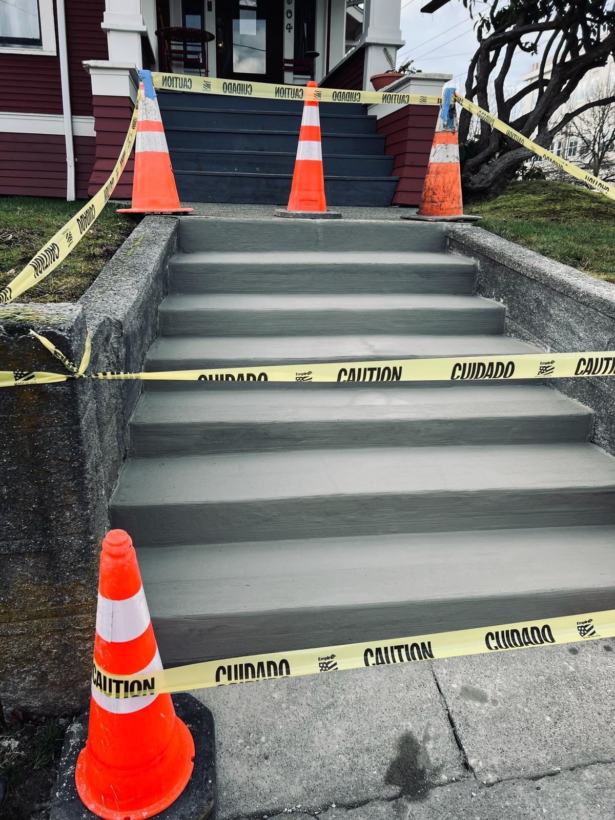 Resurface steps  by Jireh Asphalt & Concrete Inc 