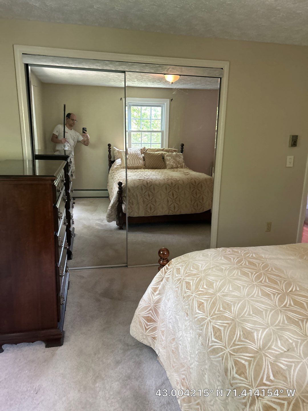 Interior Bedroom Painting and Drywall Repair in Manchester by The Persnickety Painters
