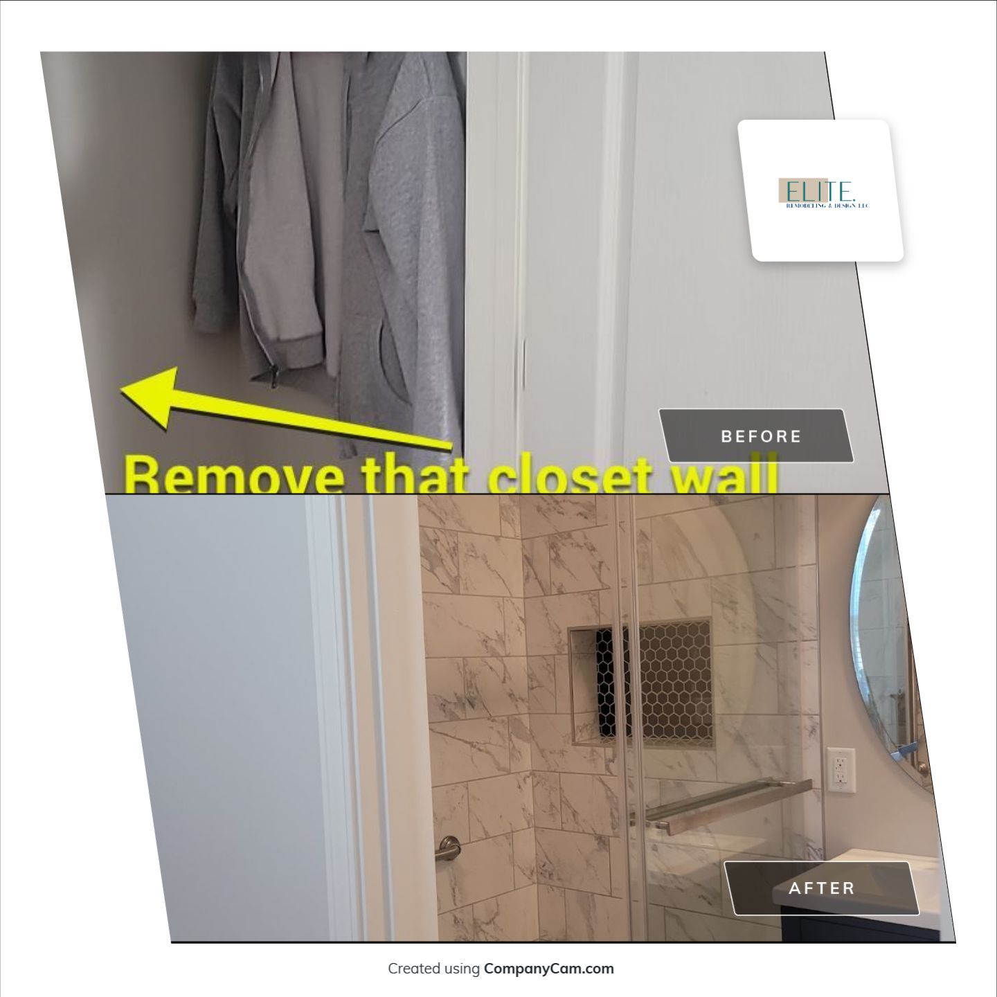 A Pathway to Possibility – Turning a Half Bath into a Full Retreat in Holly Springs by Elite Remodeling and Design LLC