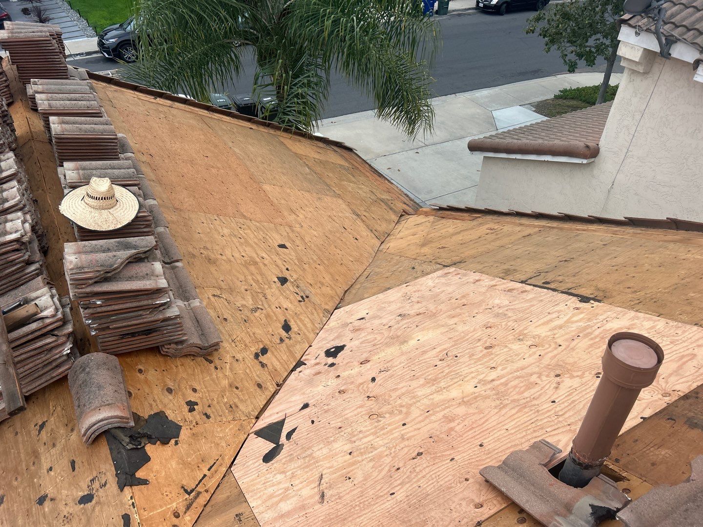 Comprehensive Concrete Tile Roof Replacement and Structural Wood Repair in Chula Vista by Reliable Roofing San Diego Inc.