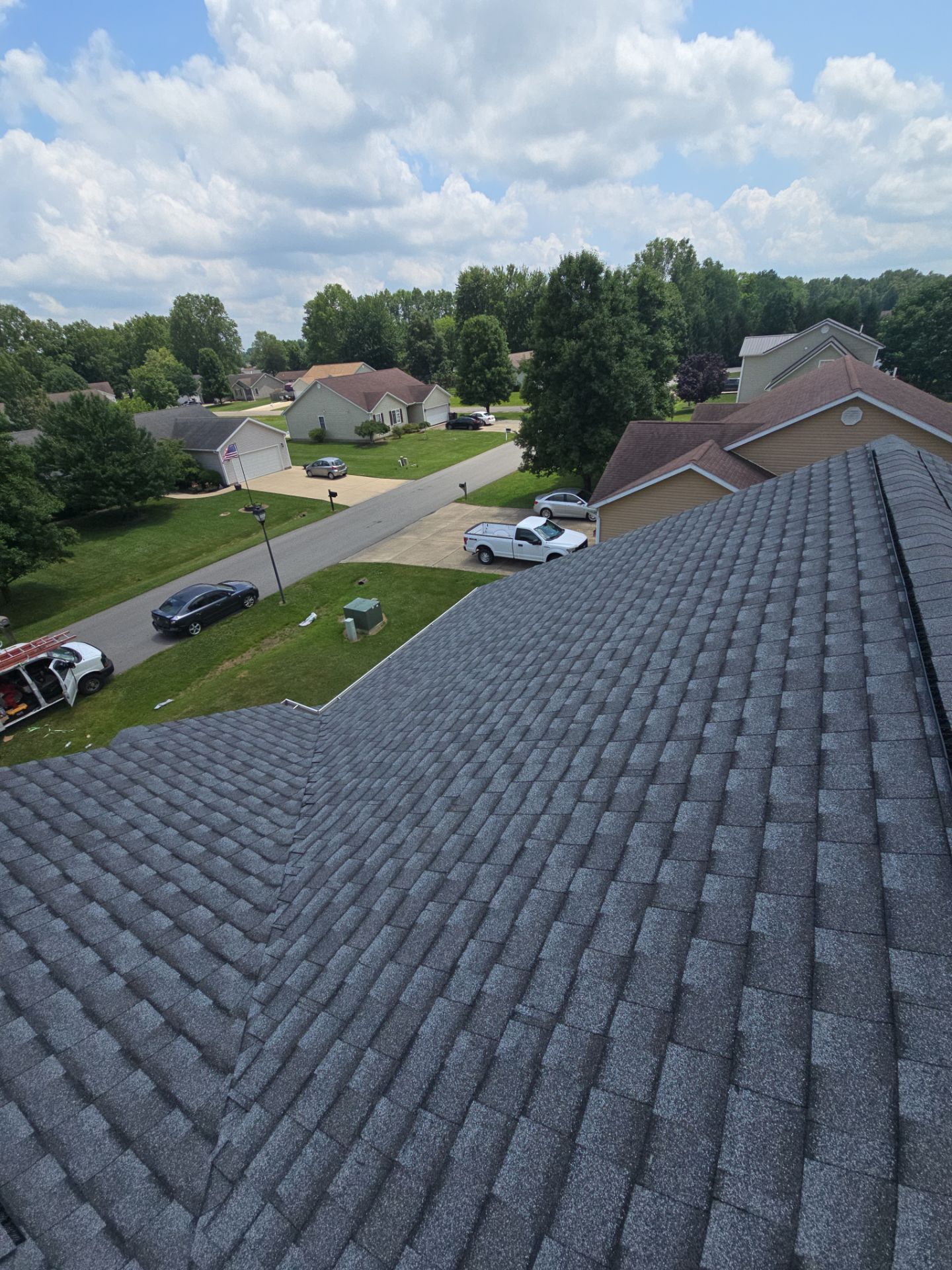GAF Timberline HDZ Pewter Shingle Roof Replacement in Mt Orab by Empire Contractors