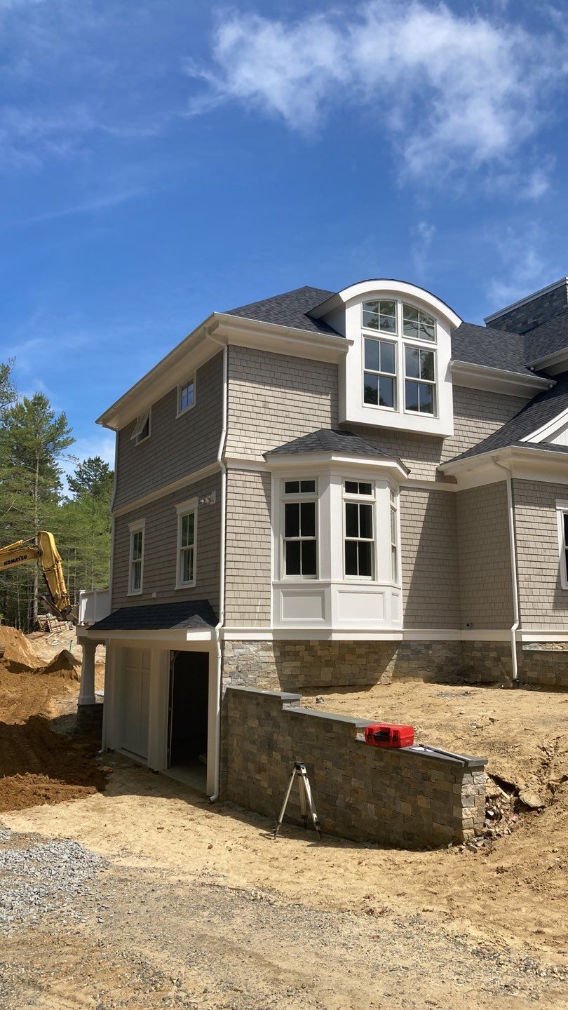 Gutter Installation using 6" Half Round Aluminum Gutter in New Seabury, MA by Gutter Pro Enterprises