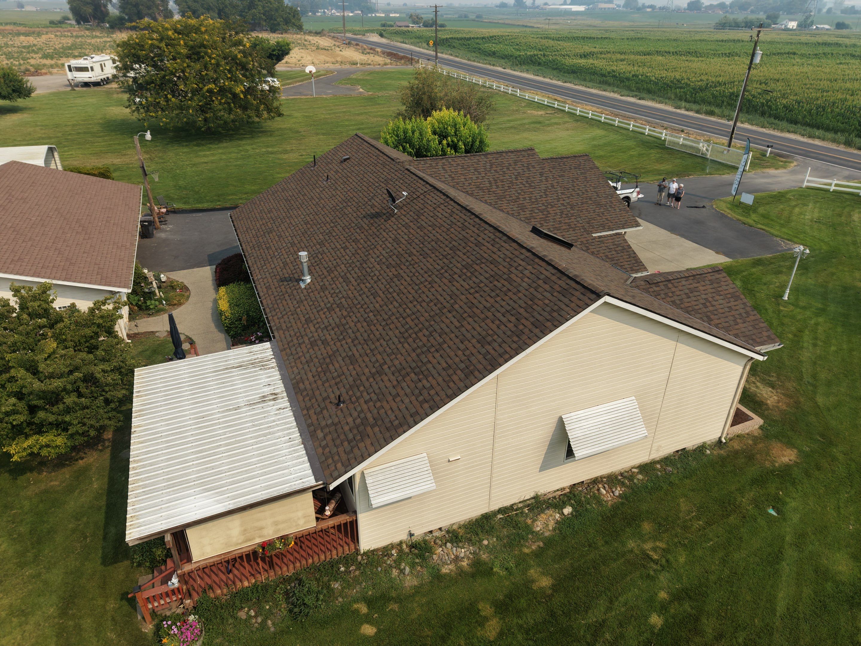 Full Residential Roof Replacement and Patio Cover Installation Van Belle Rd Outlook, WA 98938 by Alpine Roofing