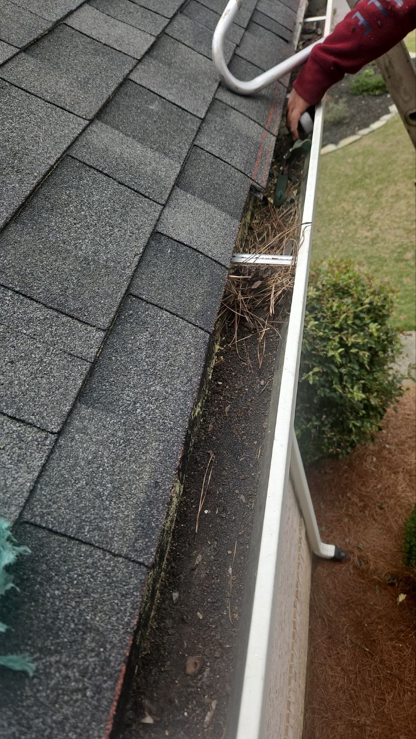 Roof Repair with PermaBoots, Gutter Installation, Cleaning, using 6" Seamless Gutters and Leaf Filter Guards by Indigo State Roofing