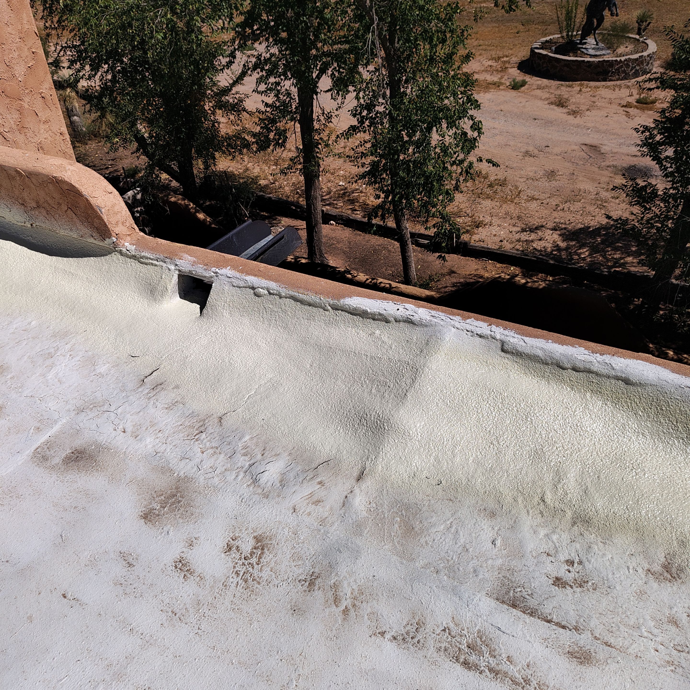Residential roof application by SPF Services 