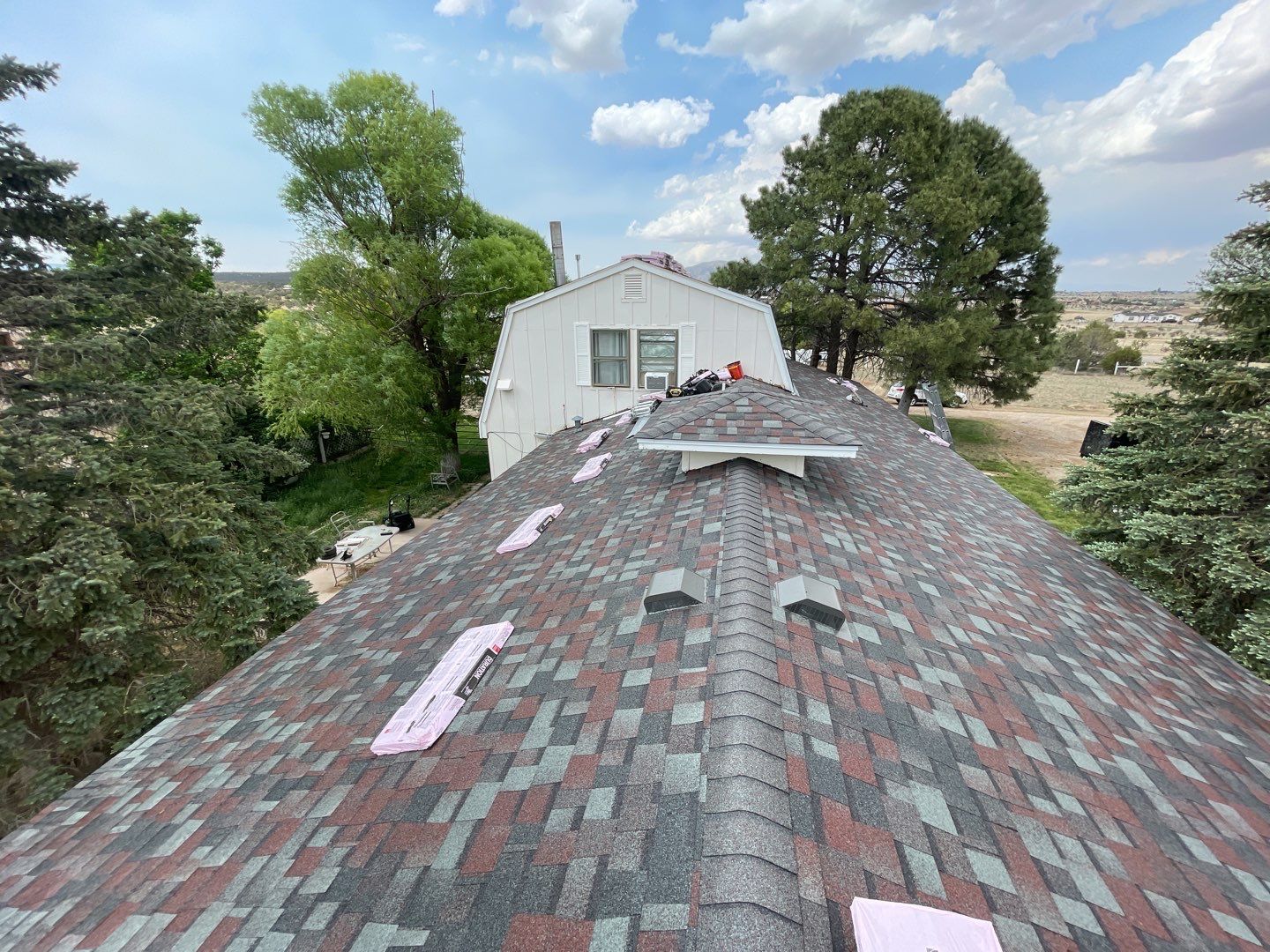 Architectural Shingle Roof Replacement with gutters and downspouts for Edgewood Home by Doyle Roof Masters Inc