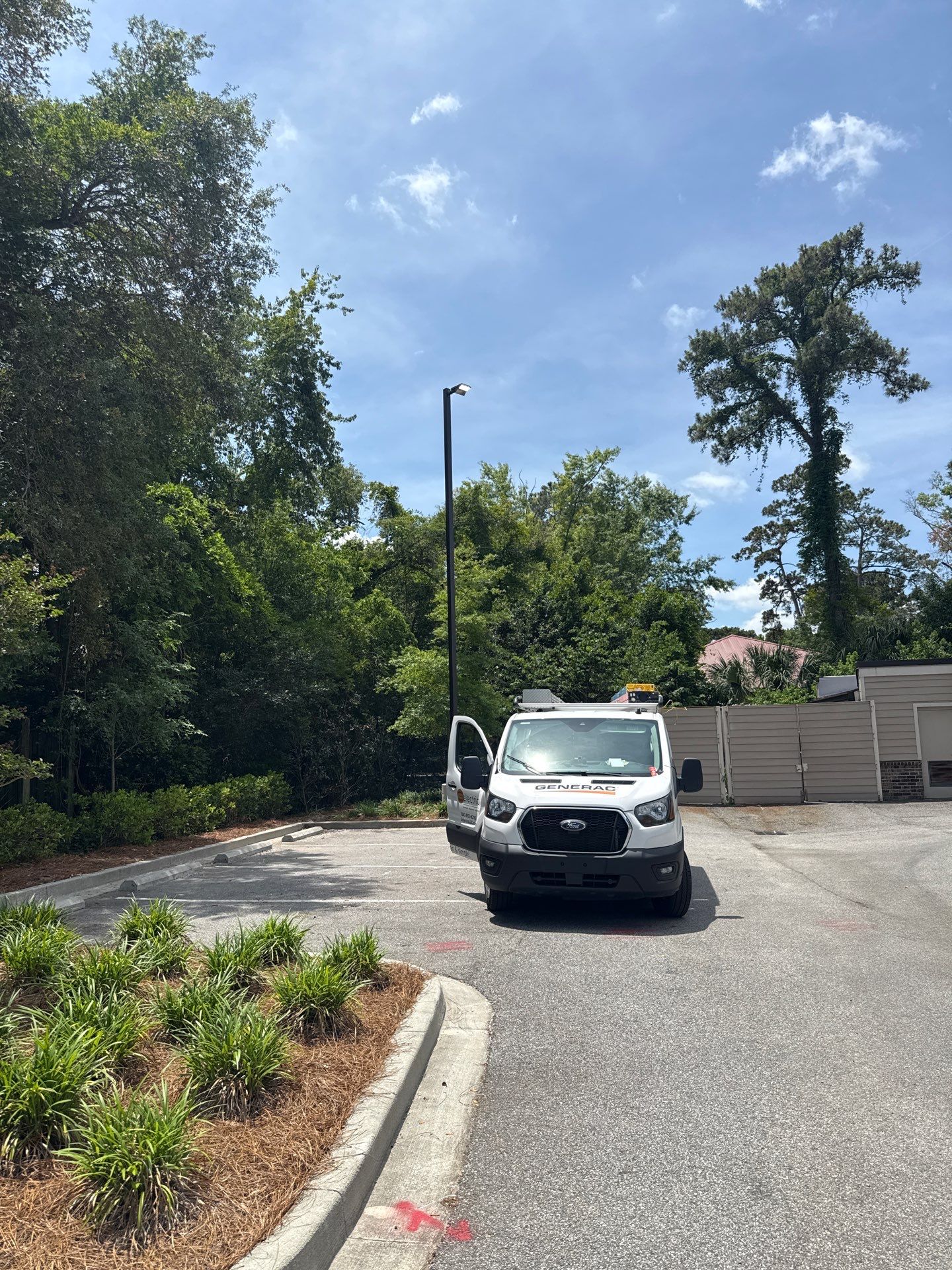 Commercial Power and LED Parking Lot Lighting Installation in Hilton Head Island by Selectric LLC
