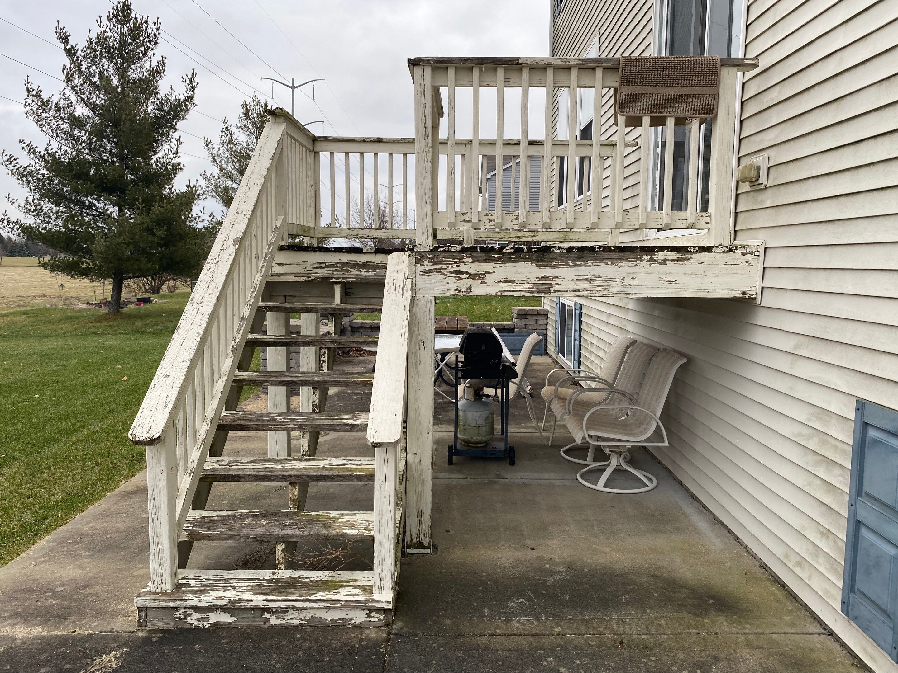 Deck Resurface with Treated SYP by Two Brothers Residential Maintenance
