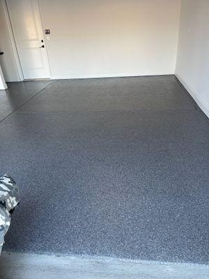 Garage Floor Coating using Briar