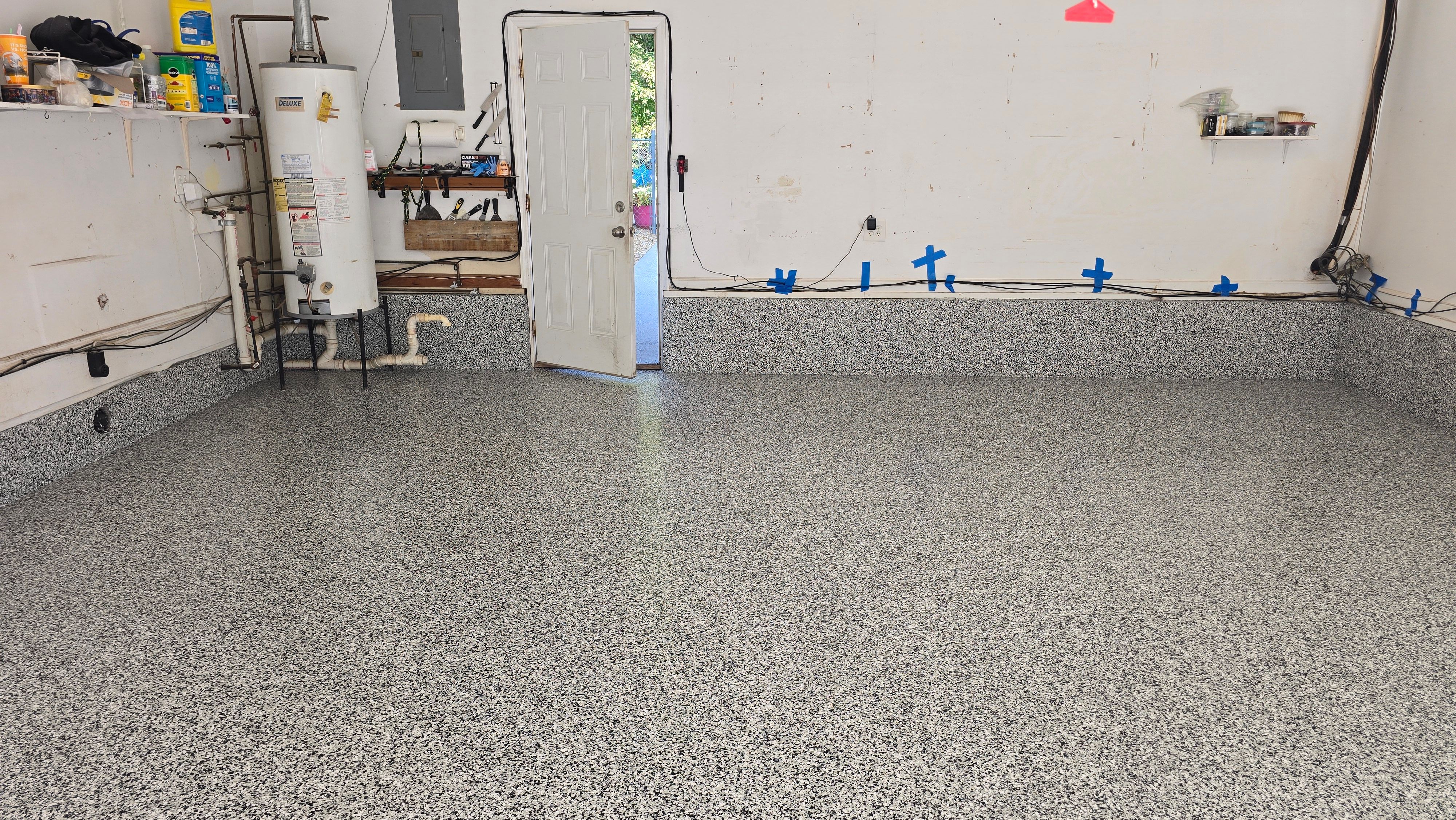 Garage using Domino by Elite Floor Solutions