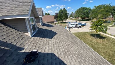 Residential Roofing Installation using GAF Timberline HDZ Weathered Wood