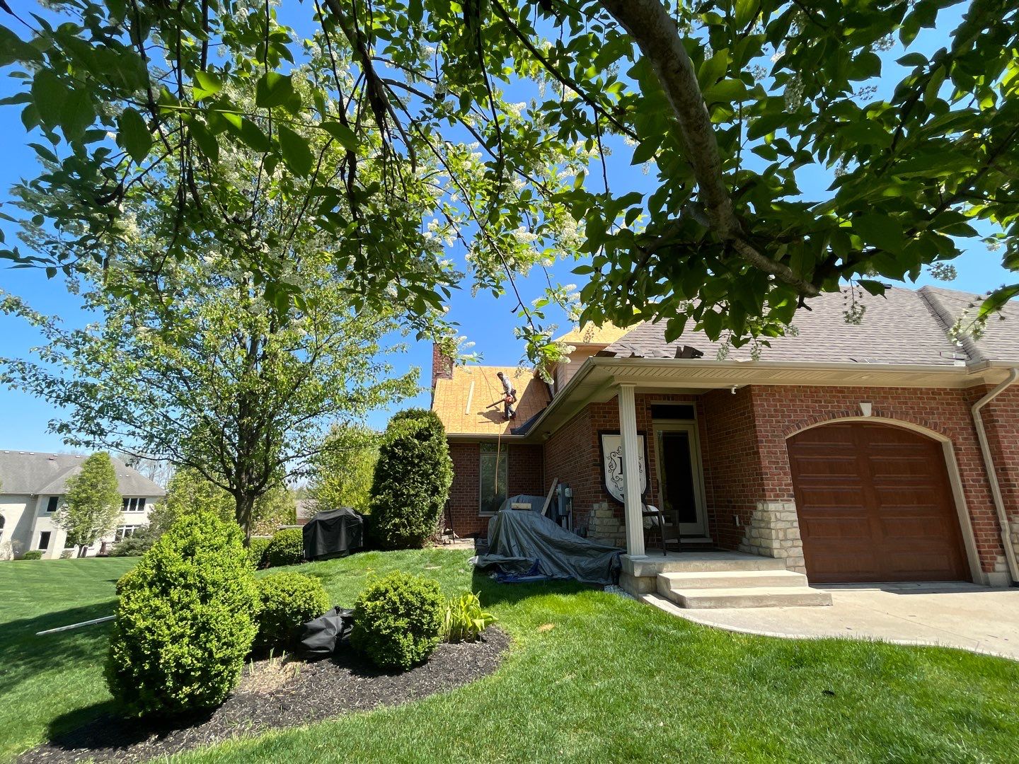Residential Roofing Installation using GAF Timberline HDZ Weathered Wood by Nitro Roofing and Construction