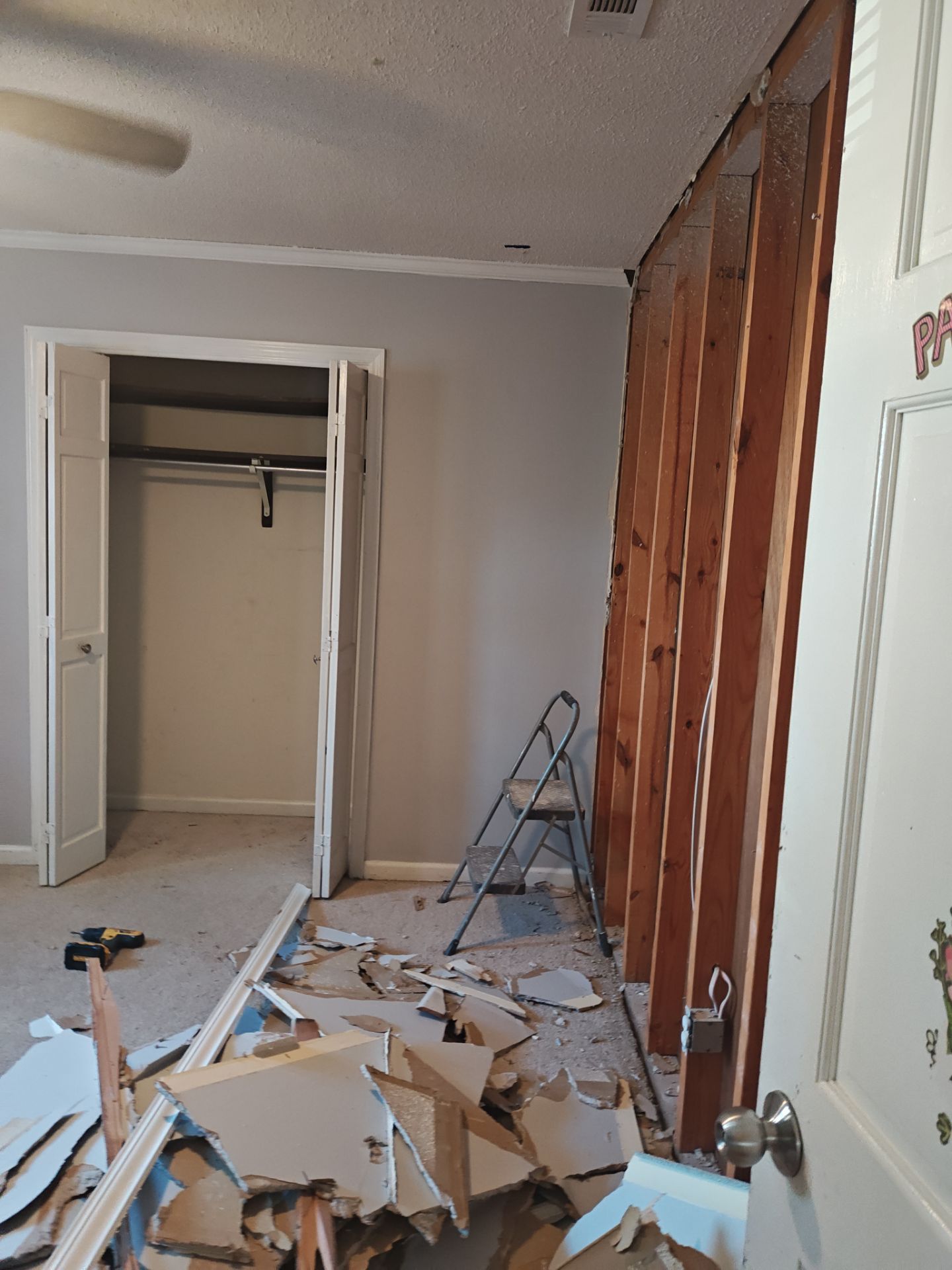 Interior Renovation Featuring Stone Fireplace and Subfloor Restoration in Valdosta by Trinity General Contracting Pros