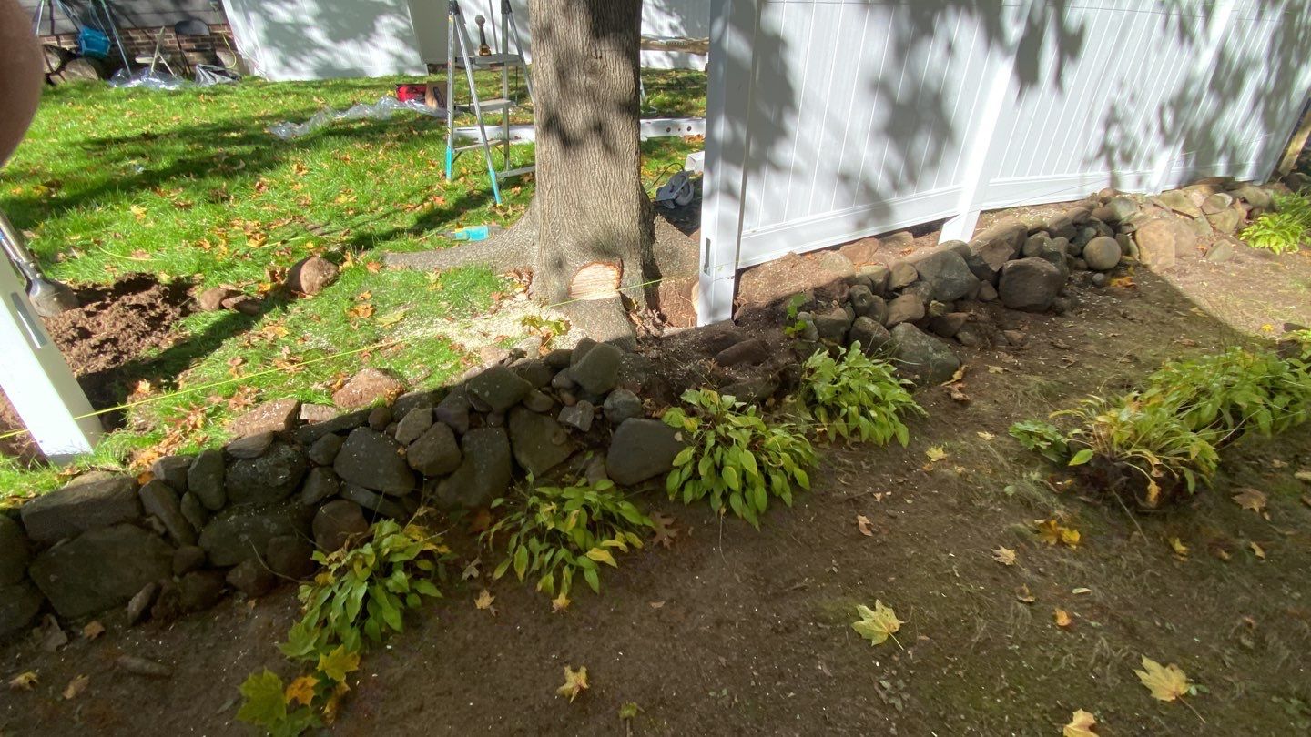 Fence Installation using Vinyl Fence  by A Plus Exterior