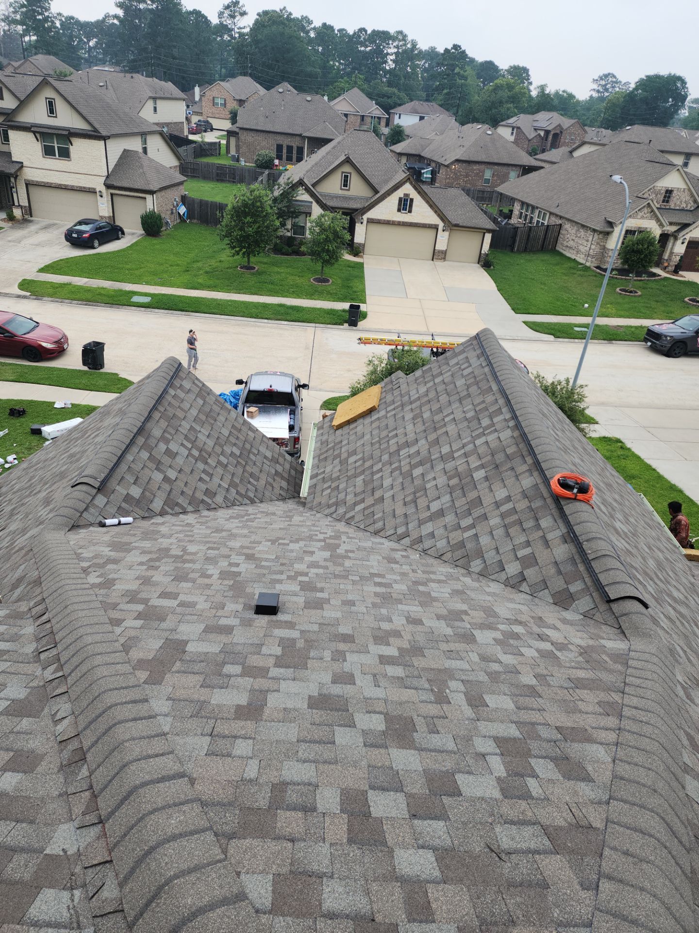 Residential Roofing Installation using Owen's Corning Duration (Lifetime) Shingles by Roof Repair Company