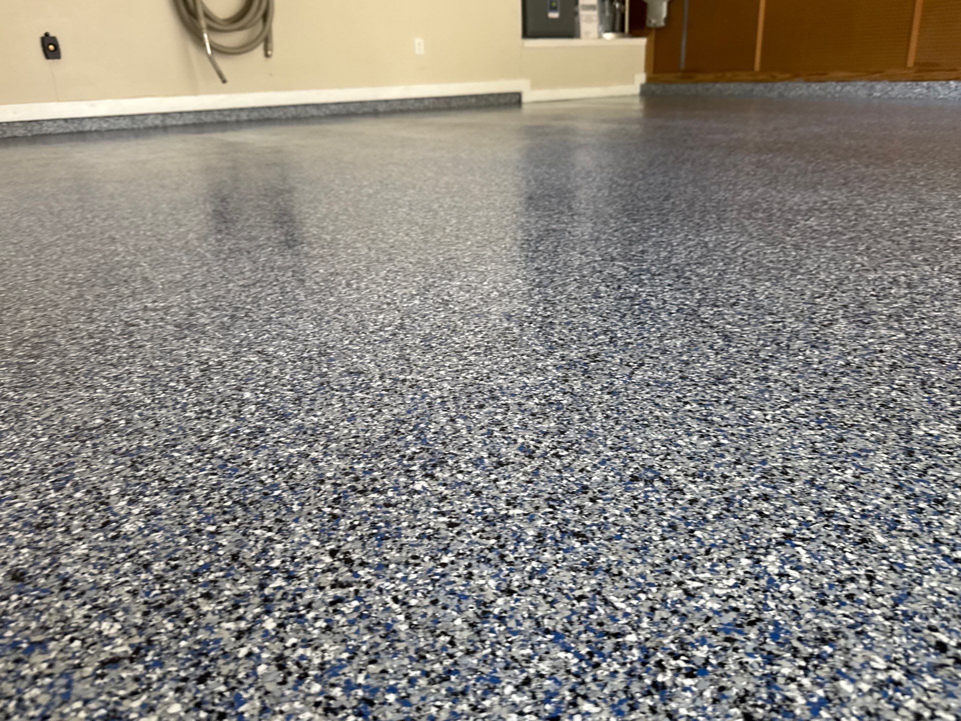 Garage Project by Cross Creek Concrete Coatings in Denim by Cross Creek Concrete Coatings