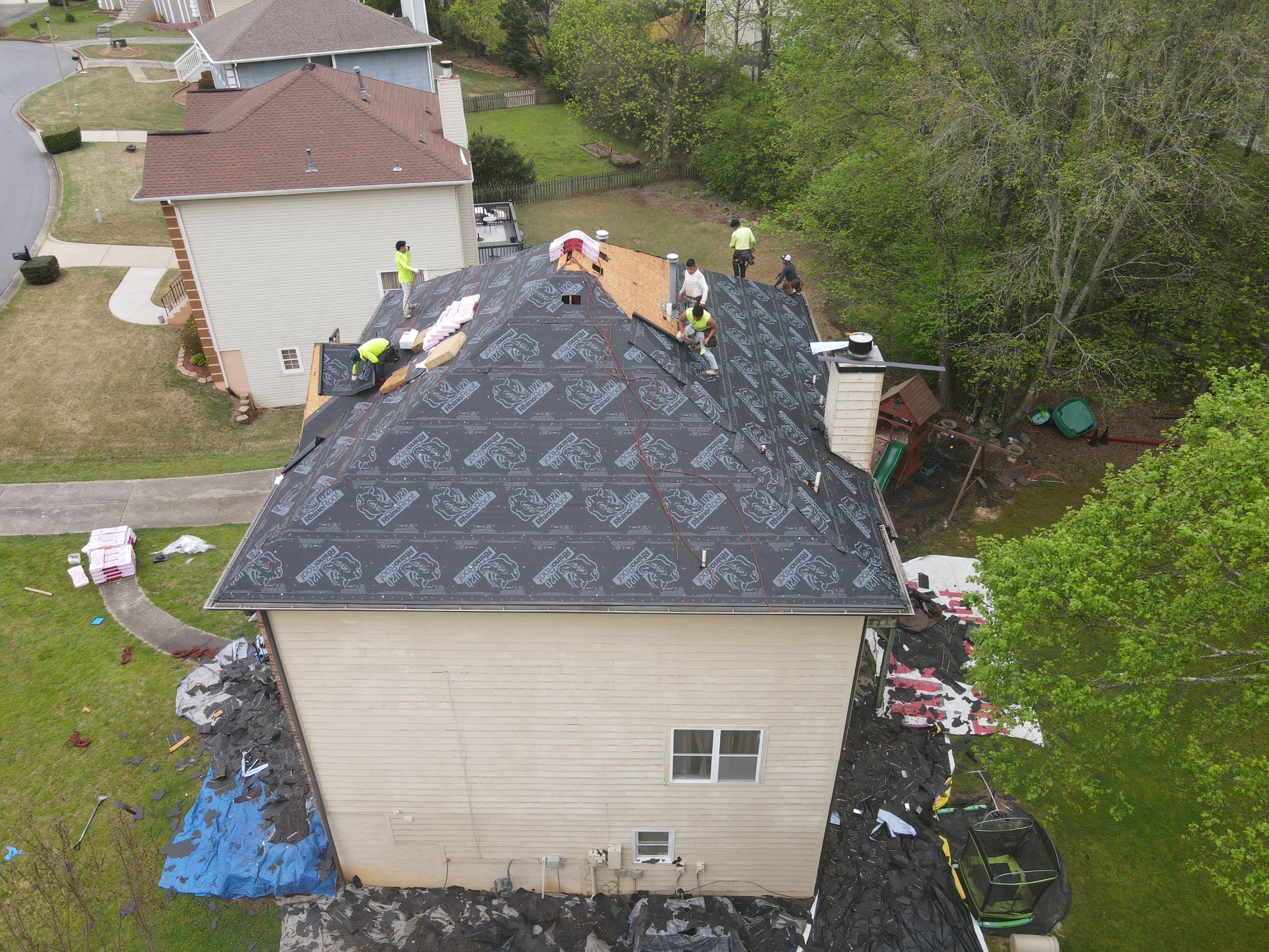 Residential Roofing Installation using Owens Corning by Inspector Roofing and Restoration