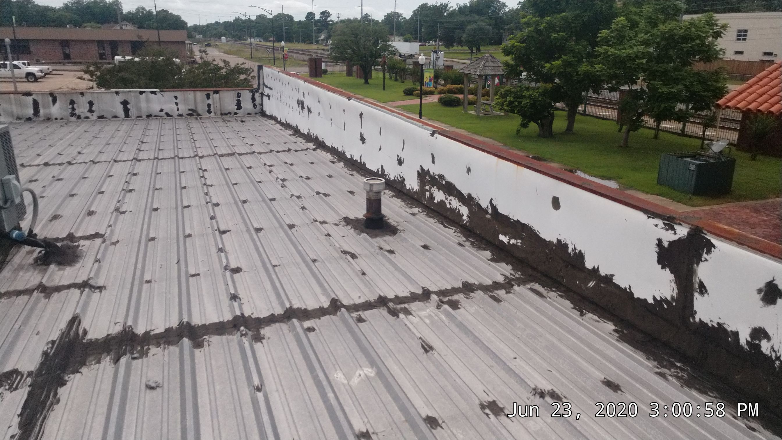 Commercial Metal Restoration System using Aldocoat Coatings by Hostetler Roofing