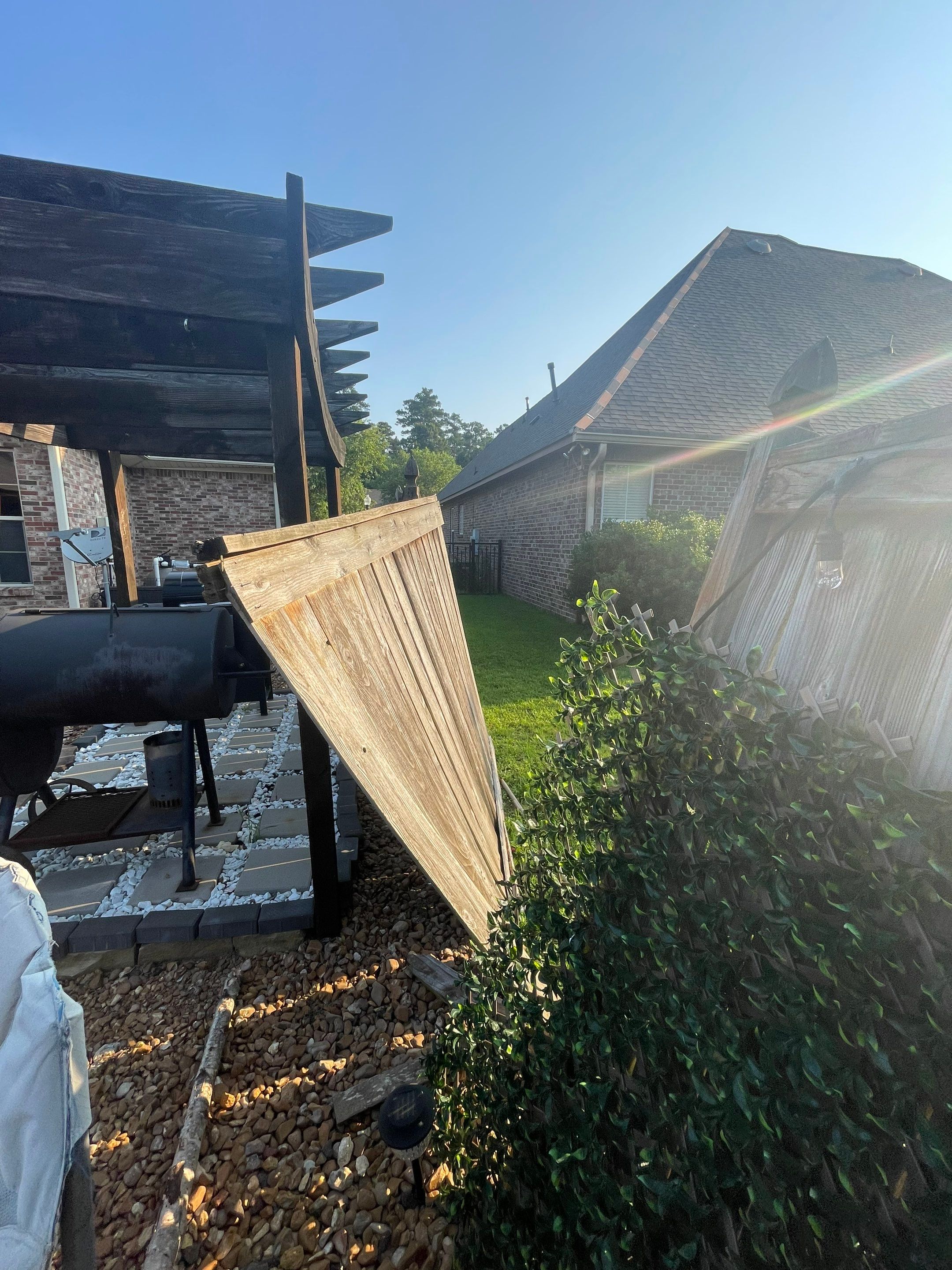 6ft Treated Pine Good Neighbor Fence 6x6 French Gothic Posts by Roberson Construction LLC