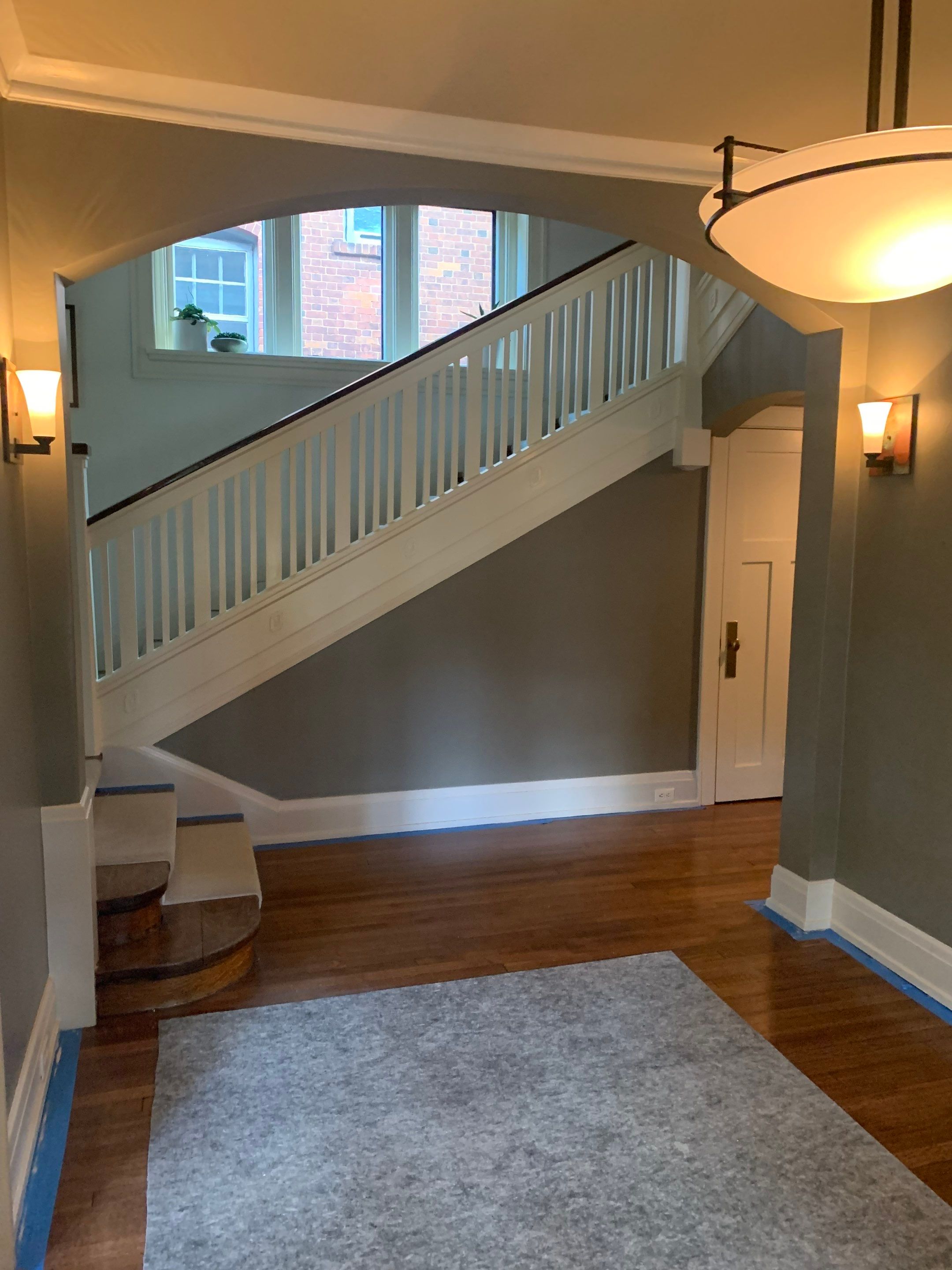 Entryway Painting – Walls, Ceiling, Baseboards & Crown Molding by OCS Contracting Services