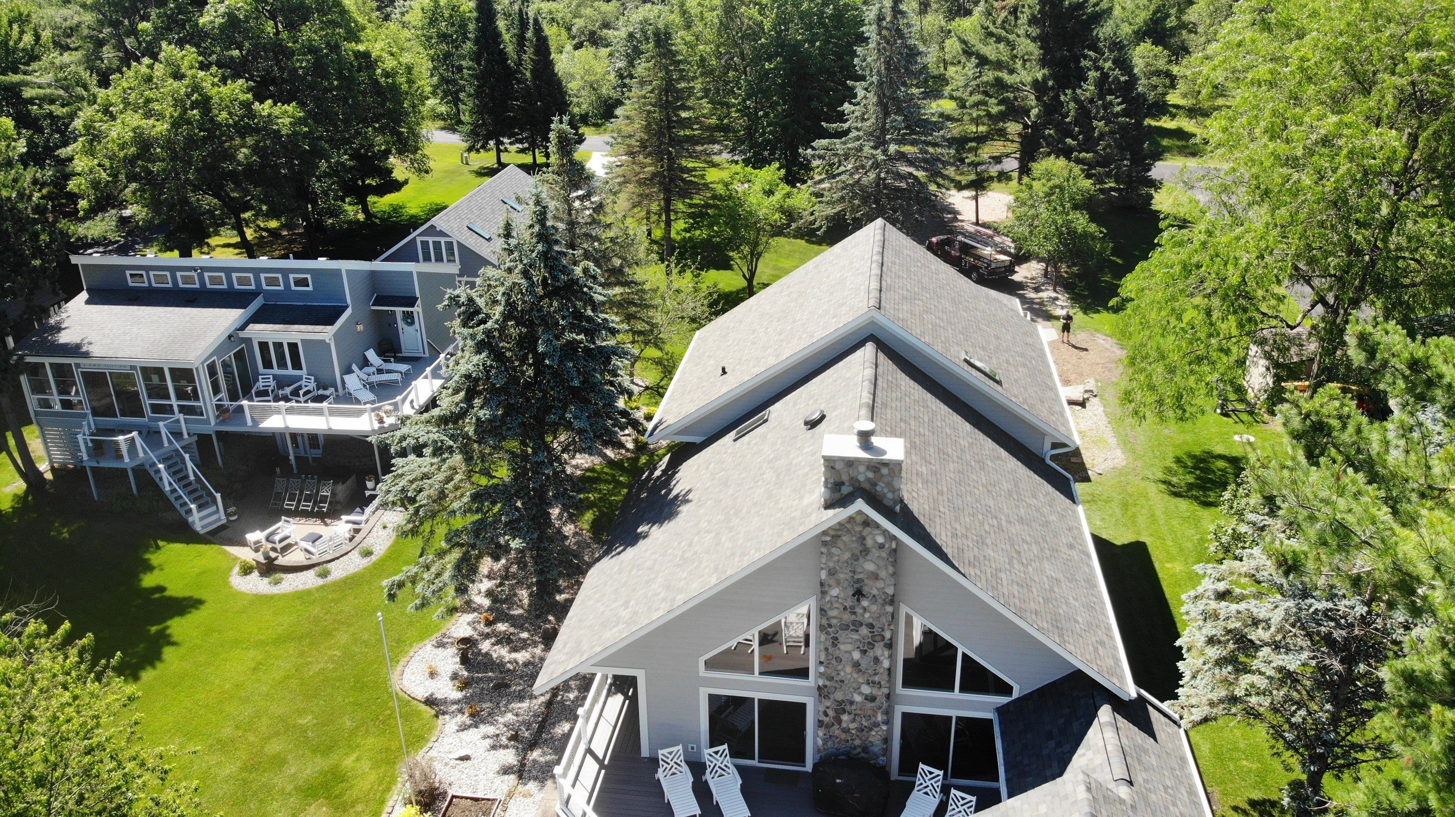 Nekoosa Residential Roof Replacement with Architectural Shingles and Skylights by Mr Roof & Remodeling Co