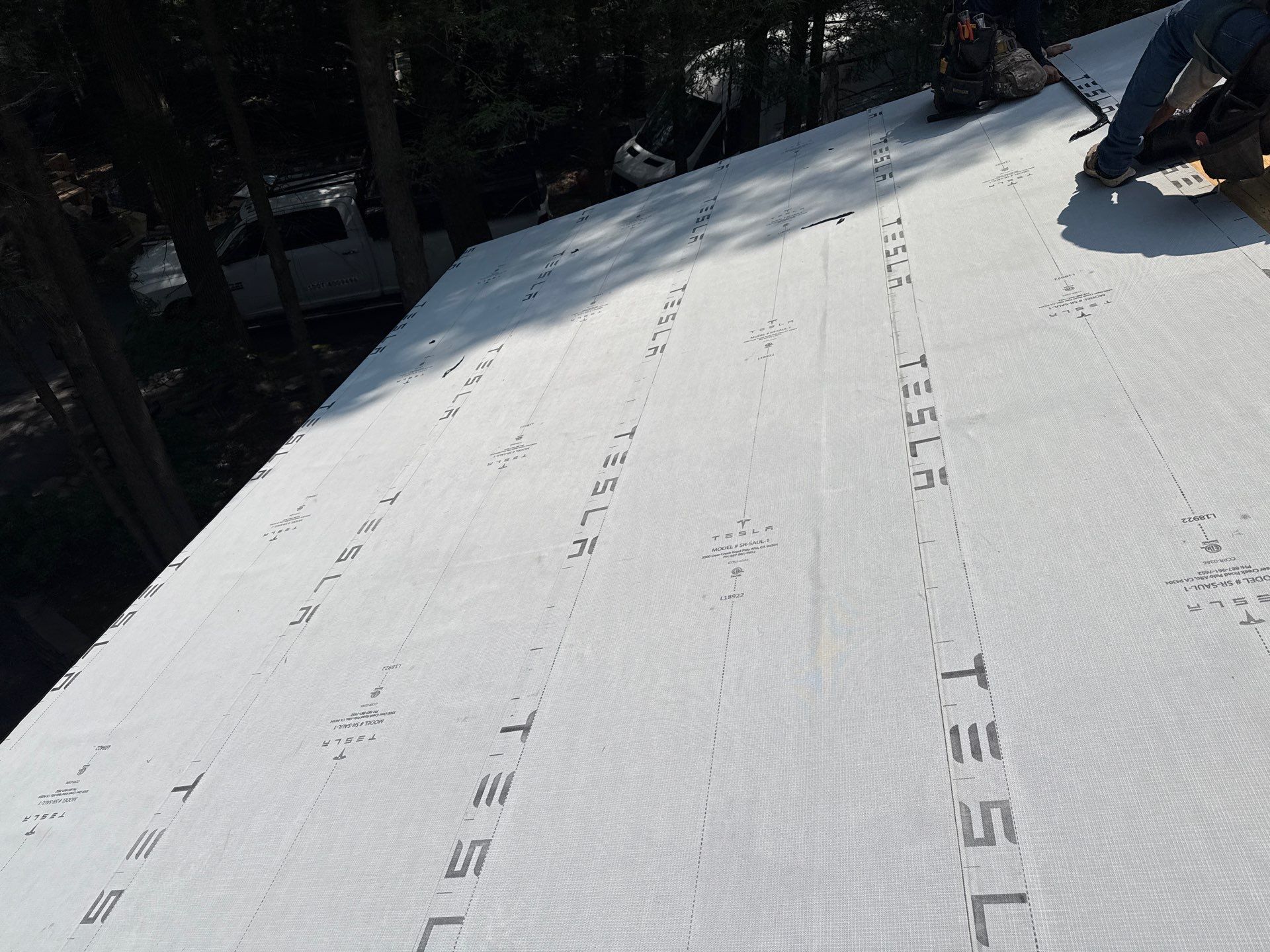 Stunning Tesla Solar Roof Cabin in the Woods by American Home Contractors