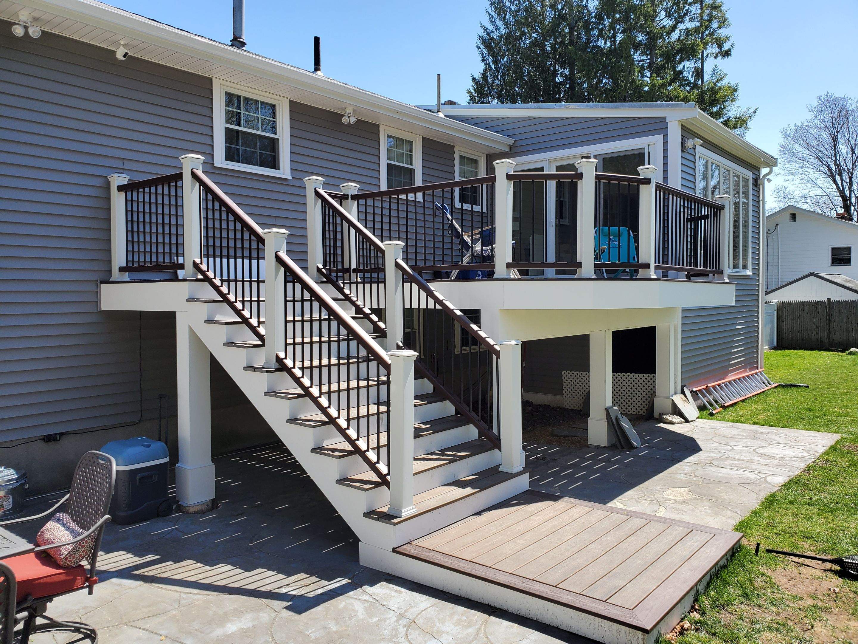 Deck Construction using AZEK/Trex by UBrothers Construction