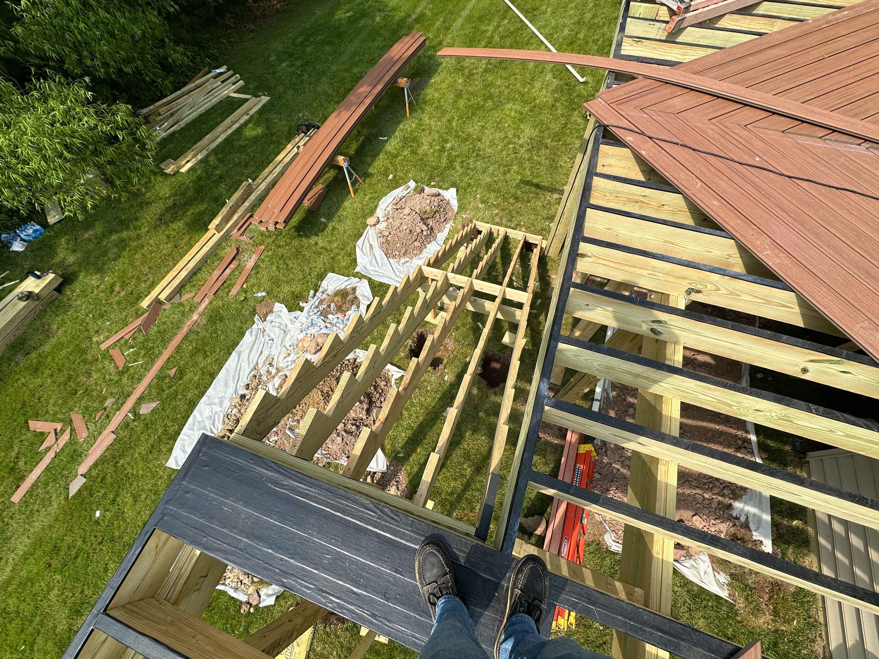 New Trex Composite Deck in South Riding, VA by Sunburst Construction Inc