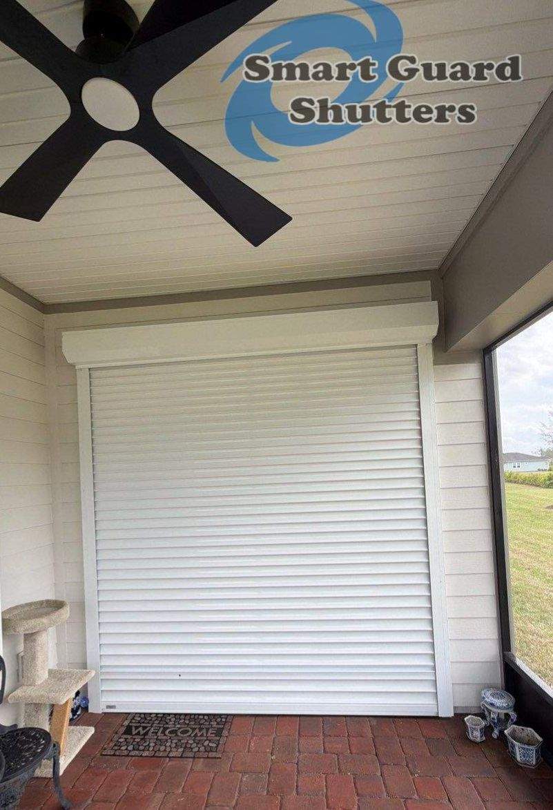 Hurrican Protection in Whtie by Smart Guard Shutters