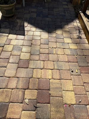 Paver Driveway using Wet Look TopCoat