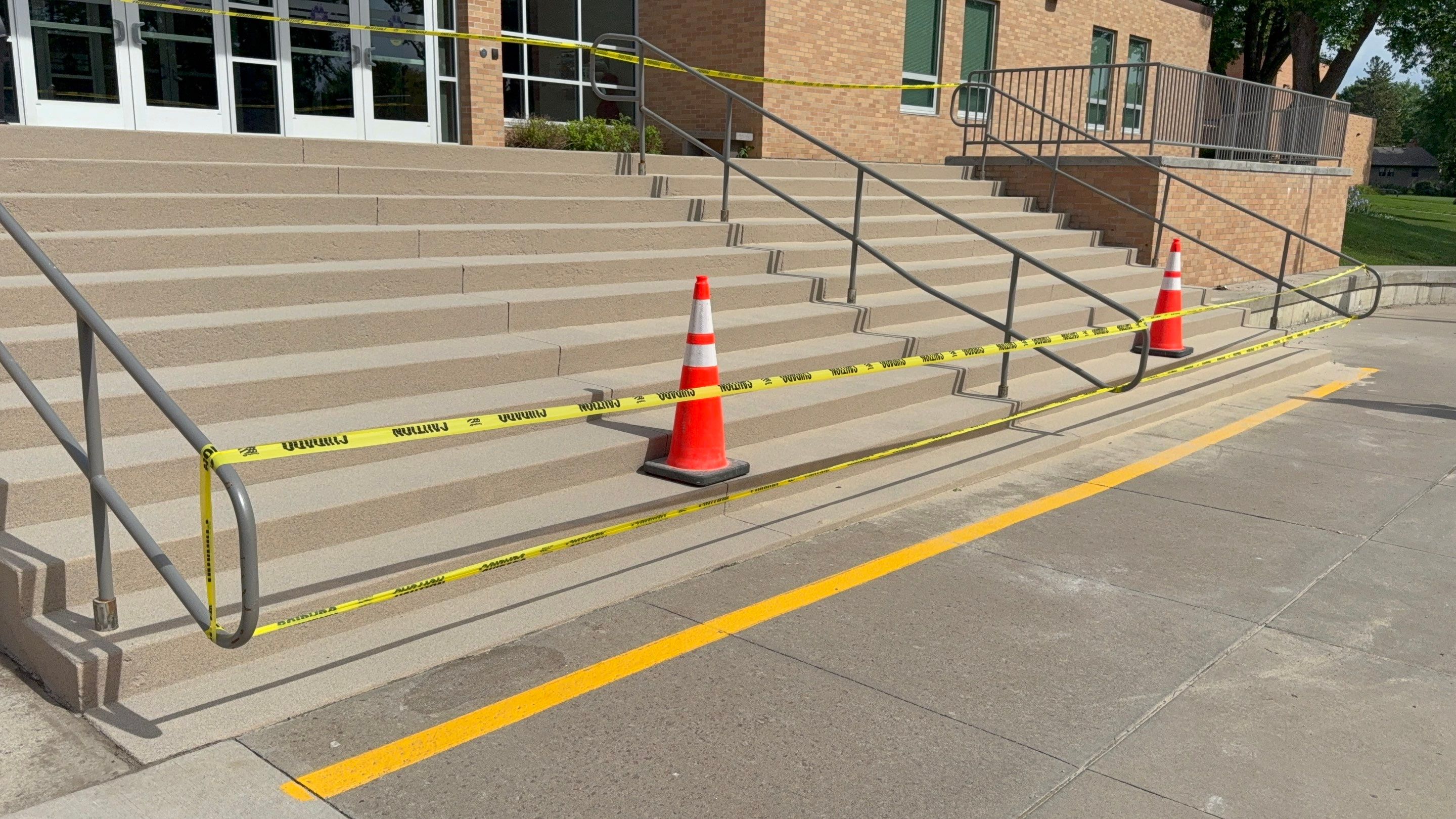 Concrete Stair Repair and Protective Coating in Sioux Falls by Select Painting, Coatings & Garage Cabinets