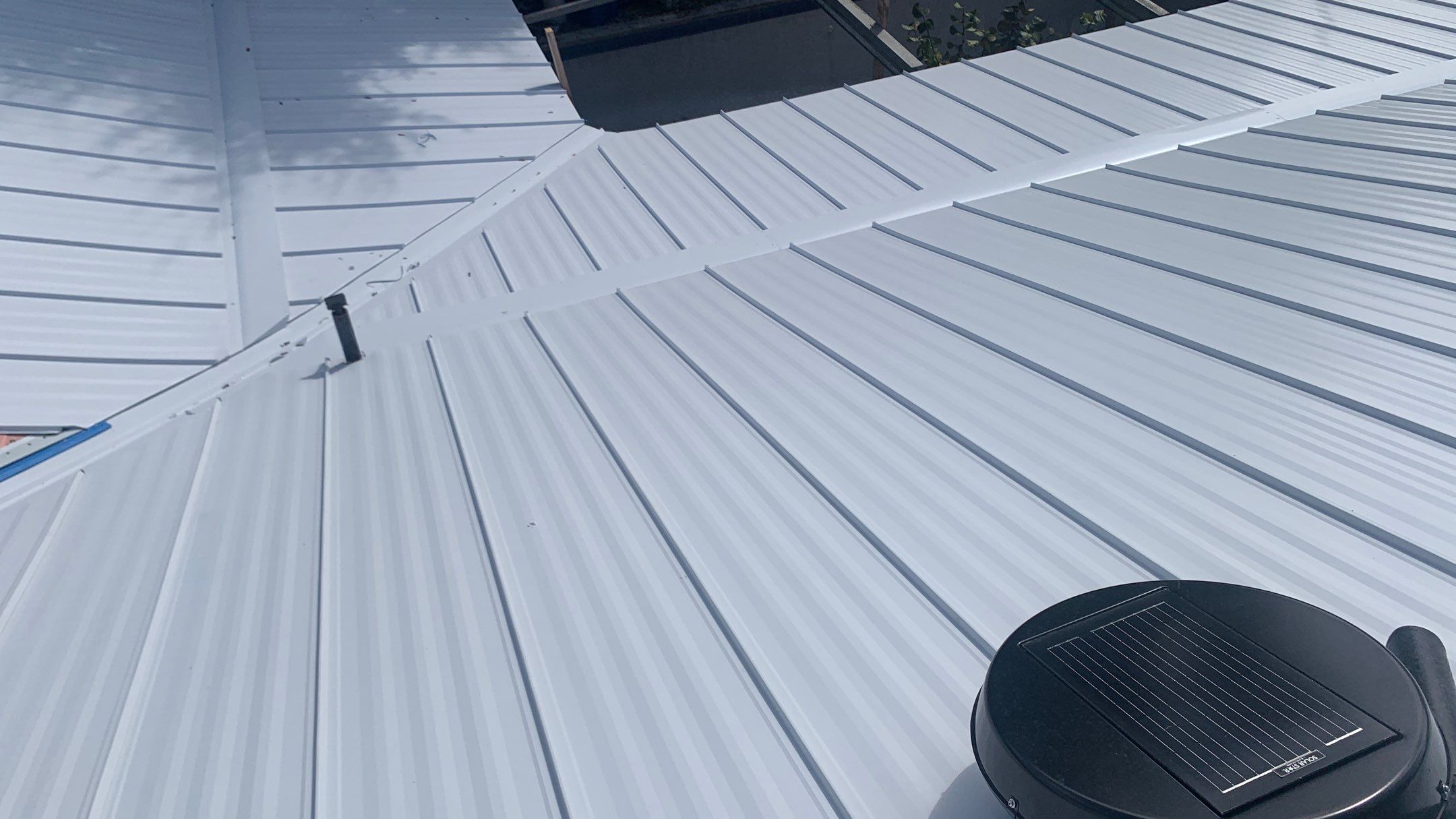 Residential Roofing Installation using 1" Nail strip metal roof by BLUES BROTHERS ROOFING