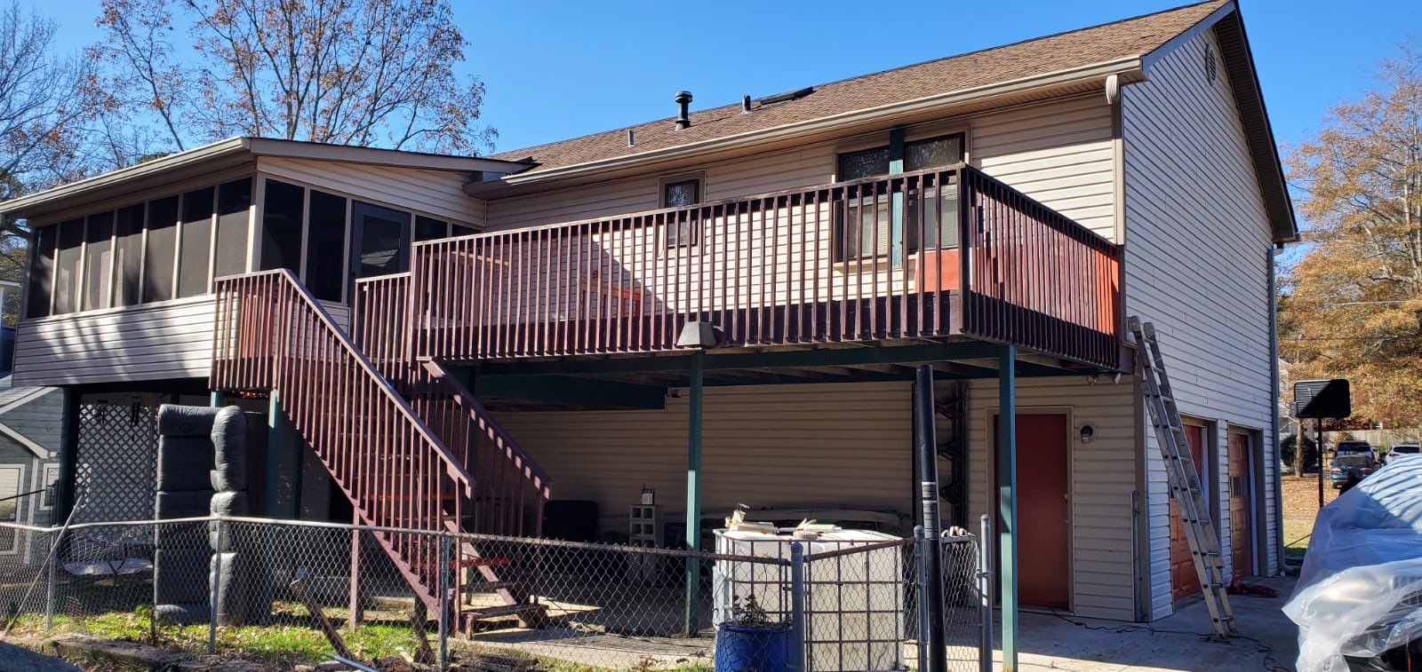 Exterior Painting and Deck Staining Project in Lithia Springs by Swift Home Renovations