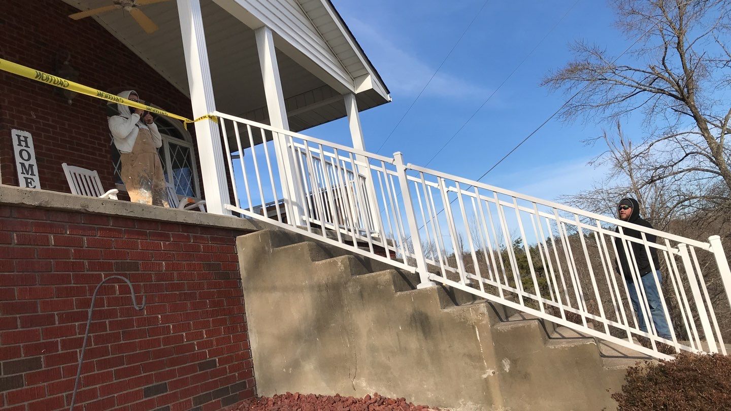 Porch Update using Westbury Aluminum Railing by Secure Construction Company Inc