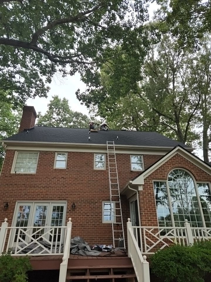 Roof Replacement using Gaf HDZ Charcoal by Just In Time Roofing and Restoration