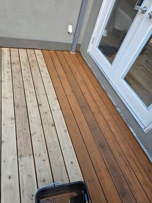 Deck Staining - Seymour Blvd