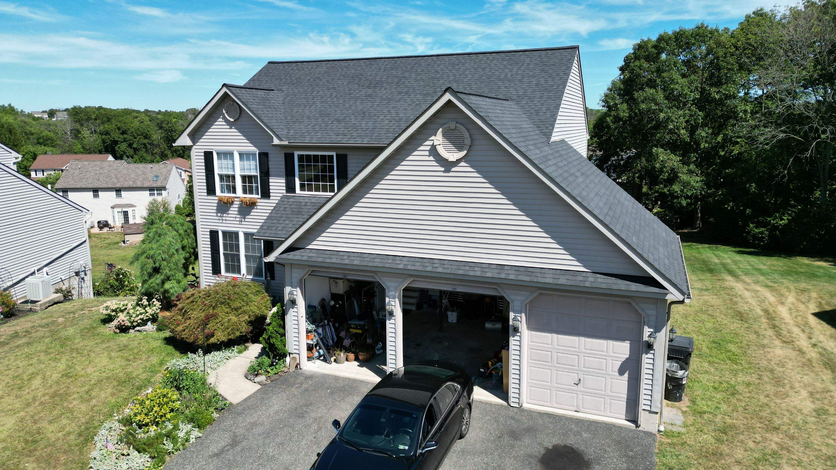 Roofing Installation using CertainTeed Landmark - Moire Black by Storm Guard of Ches-Mont PA