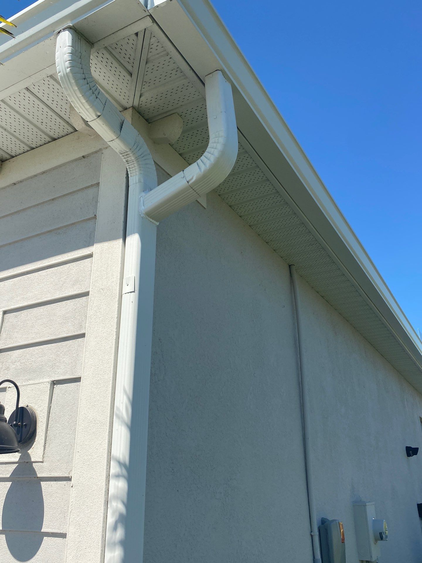 3x4 Elbow Gutter Installation in Punta Gorda FL by Gutter Professors