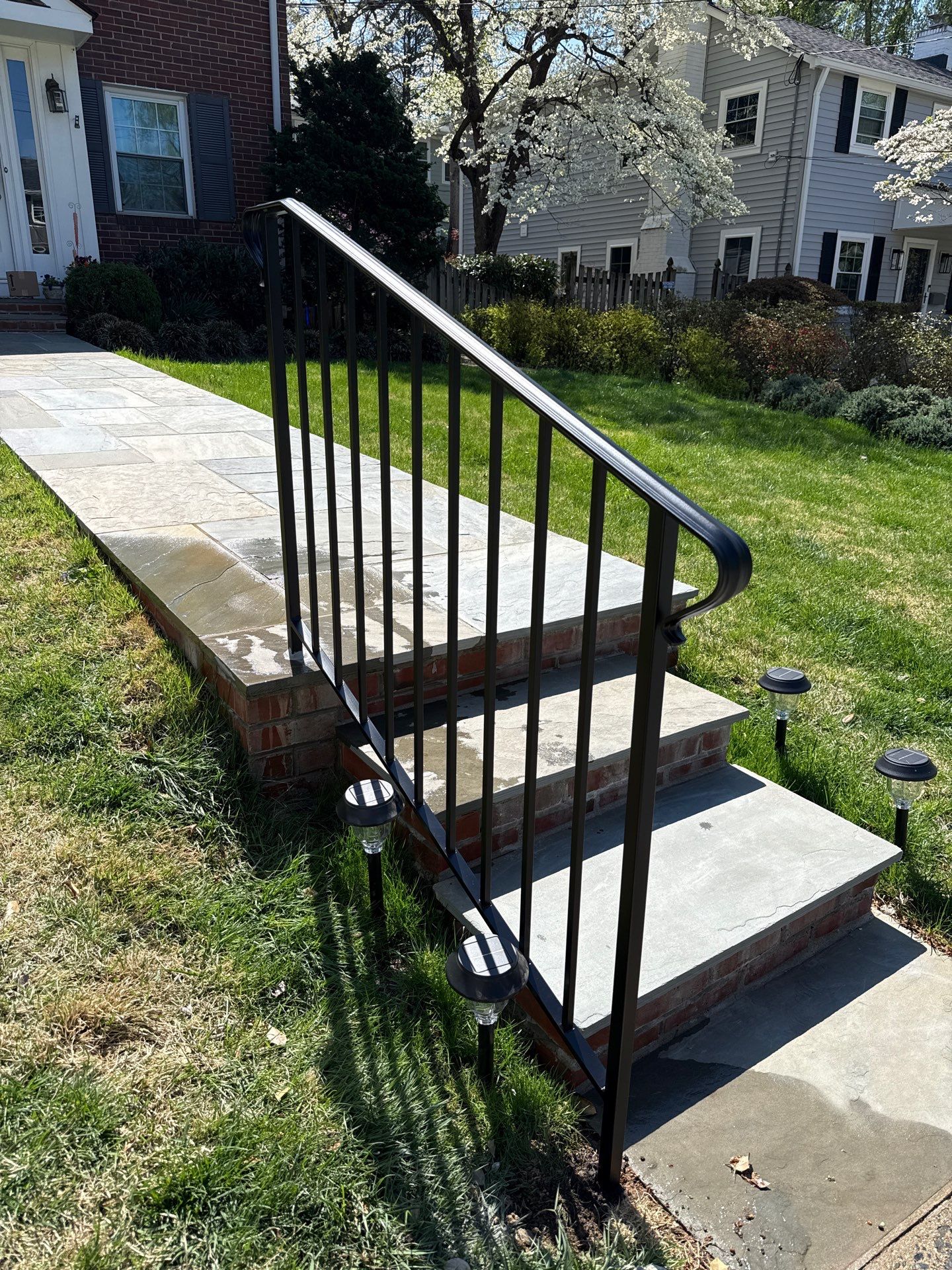 Traditional Iron Porch and Walkway Railings– Bethesda, MD by Capitol Iron Works