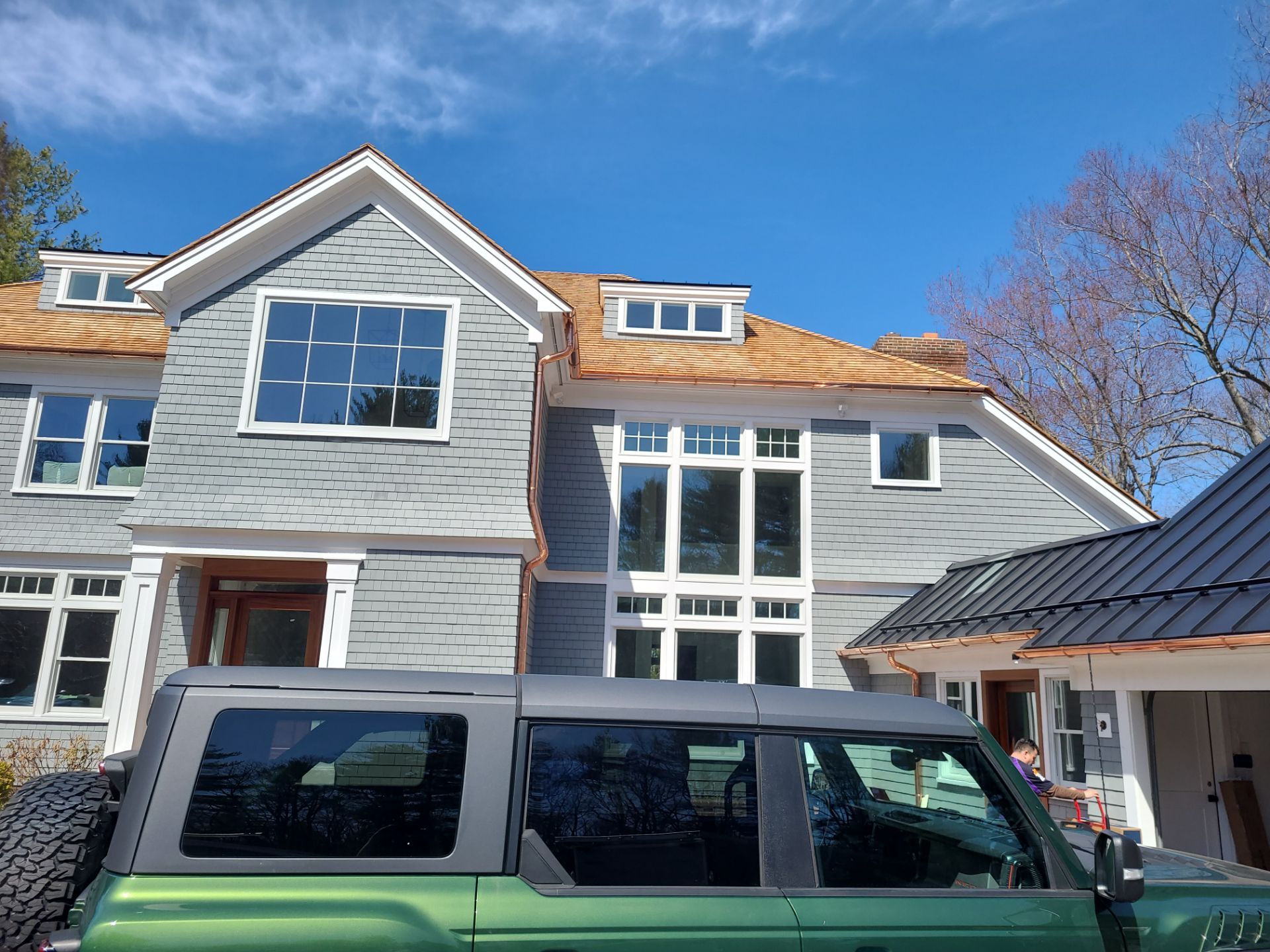 Half Round Copper Gutter in Holliston, MA by Gutter Pro Enterprises